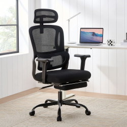 Fauteuil de bureau Mankato noire