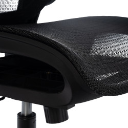 Chaise de bureau Kaylee, noire