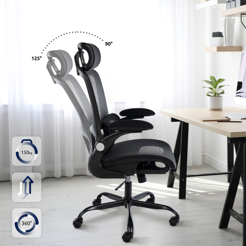Fauteuil de bureau Kaylee noire