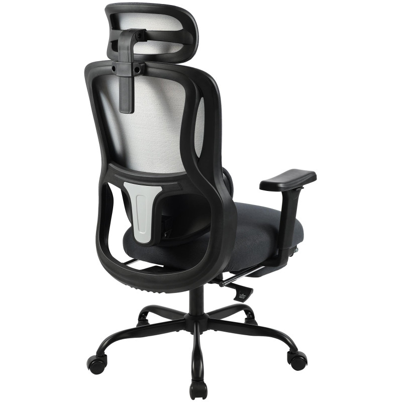 Fauteuil de bureau Leesburg noir/noir