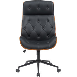 Fauteuil de bureau Martil noyer/noir noir