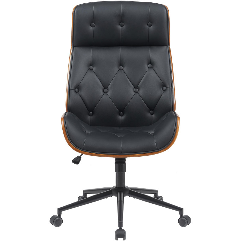 Fauteuil de bureau Martil noyer/noir noir