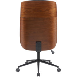 Fauteuil de bureau Martil noyer/noir noir