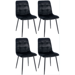 Lot de 4 chaises de salle à...