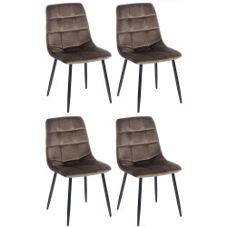 Lot de 4 chaises de salle à...