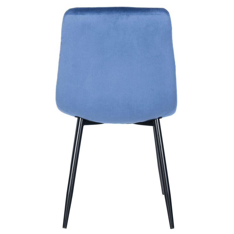 Lot de 4 chaises de salle à manger Antibes bleu