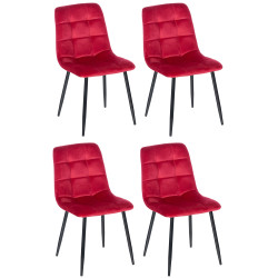 Lot de 4 chaises de salle à...