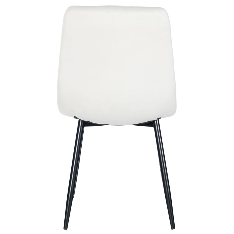 Lot de 4 chaises de salle à manger Antibes blanc crème