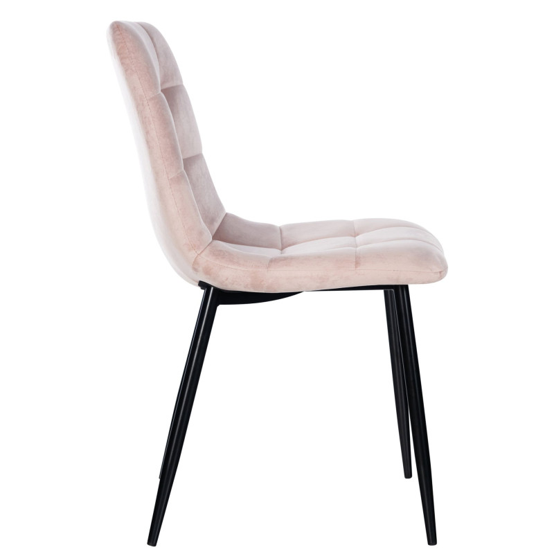 Lot de 4 chaises de salle à manger Antibes rose