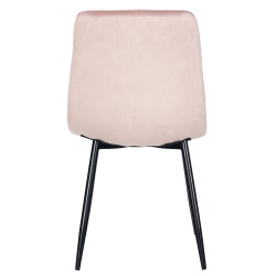 Lot de 4 chaises de salle à manger Antibes rose