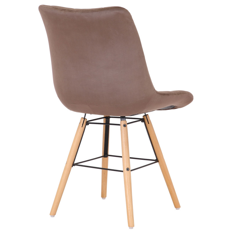 Chaise Leni velours brun