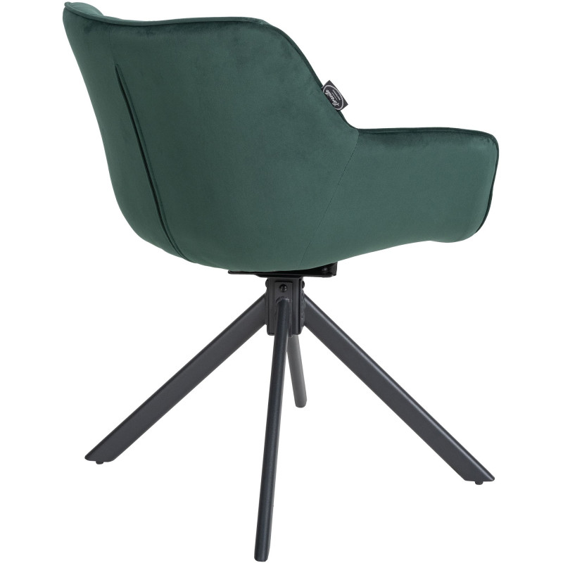 Chaise en velours Westport vert