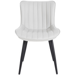 Chaise Largo en simili cuir blanc