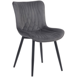Chaise Brady en velours...