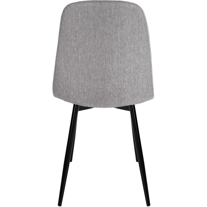 Chaise de salle à manger en tissu Napier gris clair