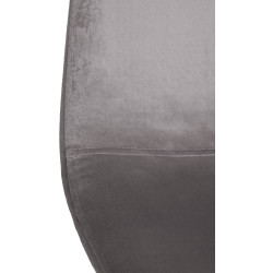 Chaise de salle à manger en velours Napier gris