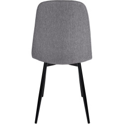 Chaise de salle à manger en tissu Napier gris