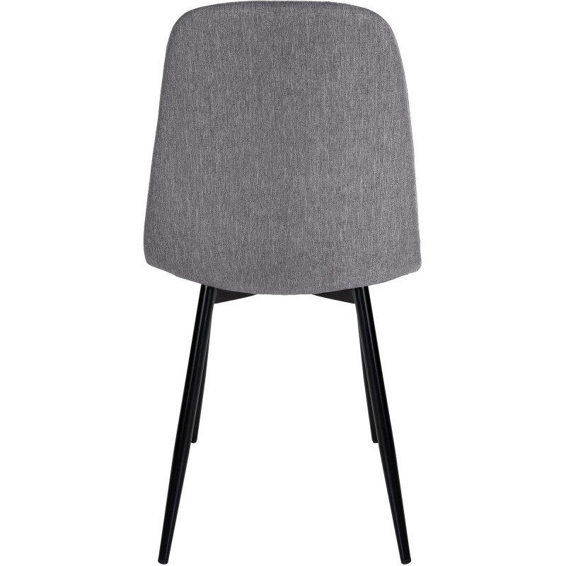 Chaise de salle à manger en tissu Napier gris