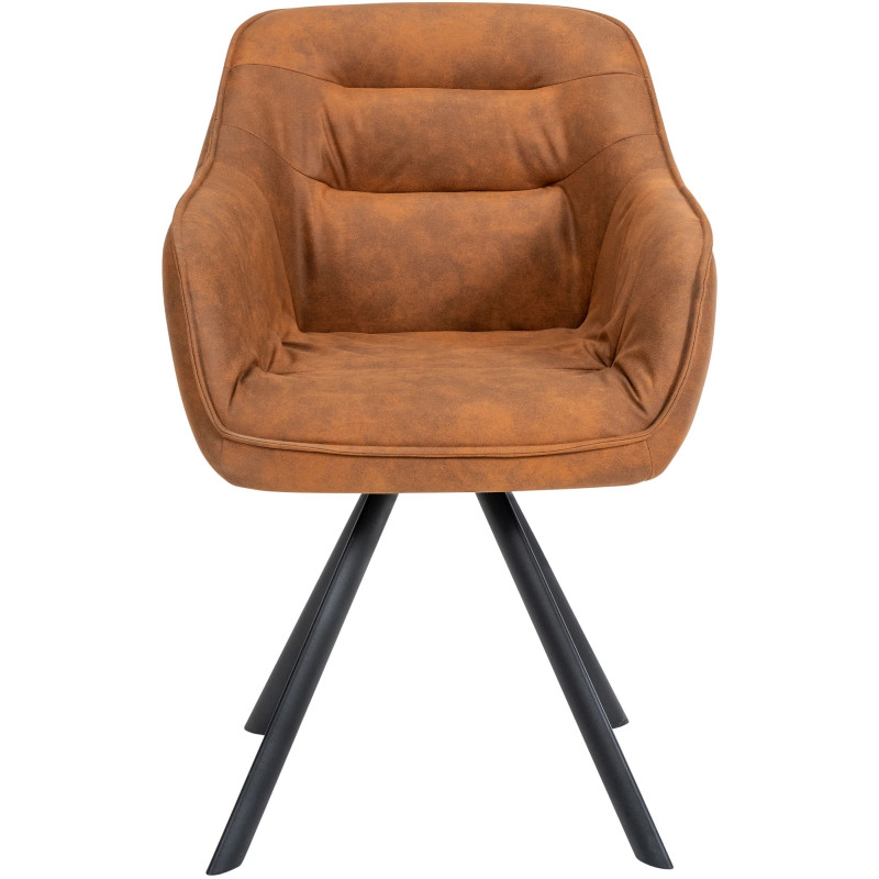 Chaise vintage Russel marron clair
