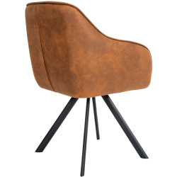 Chaise vintage Russel marron clair