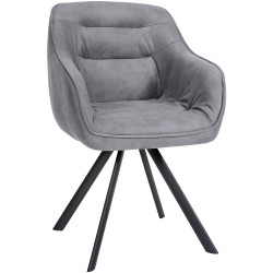 Chaise vintage Russel gris