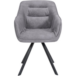 Chaise vintage Russel gris