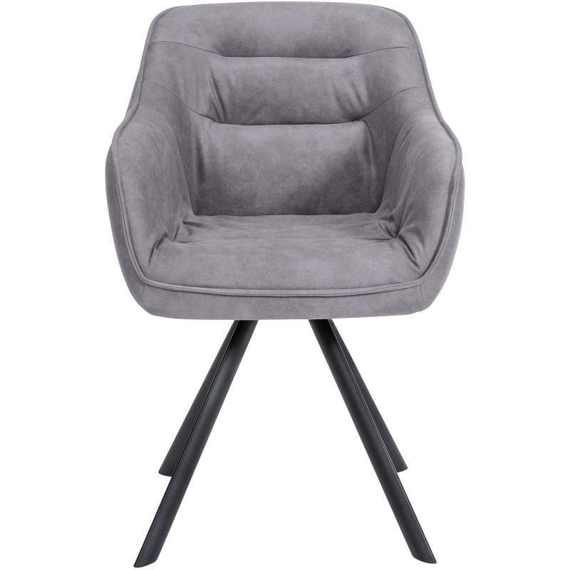 Chaise vintage Russel gris