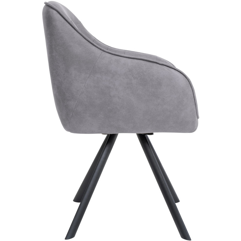 Chaise vintage Russel gris