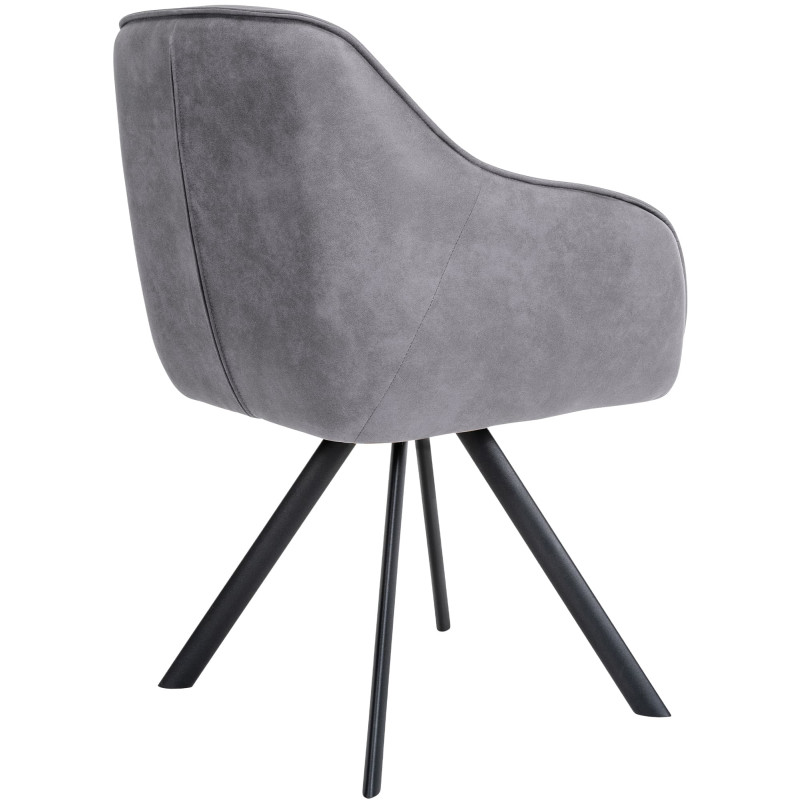 Chaise vintage Russel gris