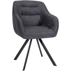 Chaise vintage Russel noir
