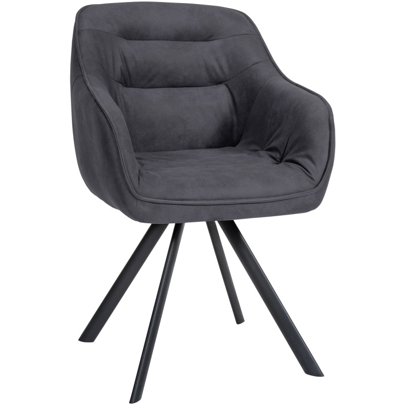 Chaise vintage Russel noir