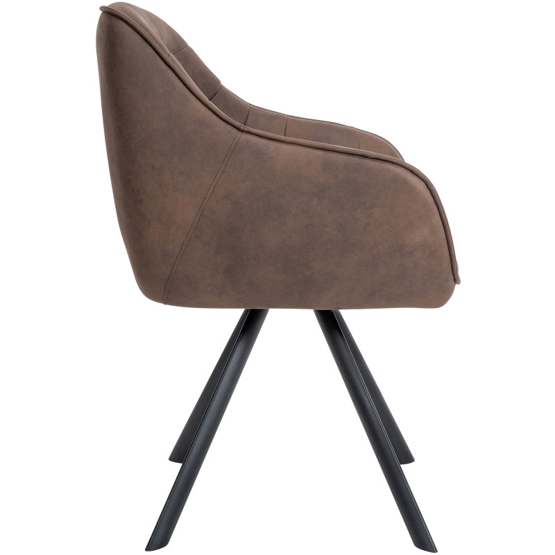 Chaise vintage Russel brun