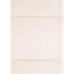 Chaise de salle à manger en velours Vermont crème