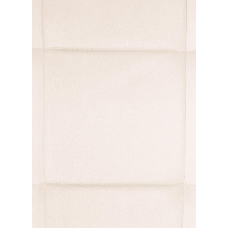 Chaise de salle à manger en velours Vermont crème