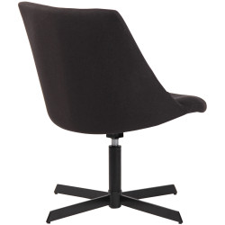 Sedia da Lounge Granby nero