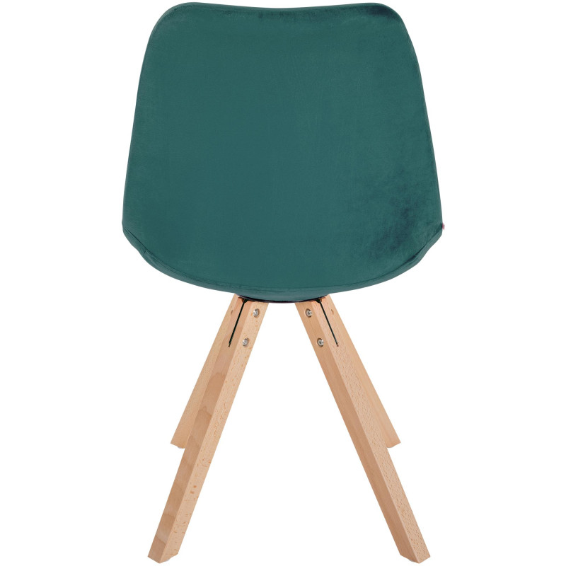Chaise Sofia Velours Carrée vert
