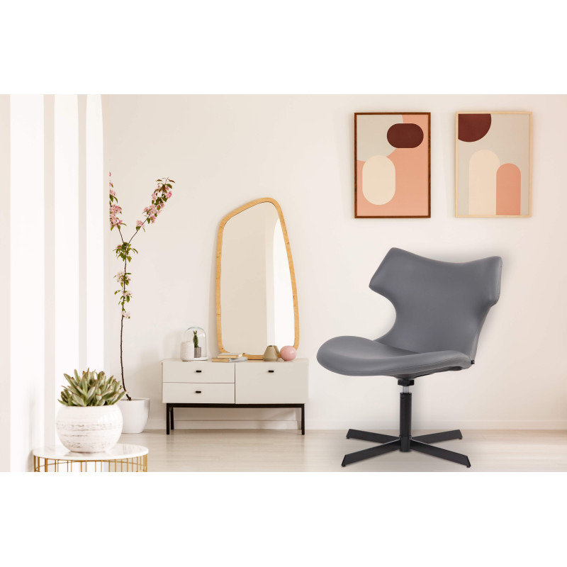 Chaise longue Welland en cuir artificiel