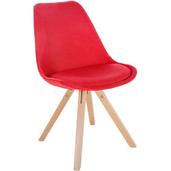 Chaise Sofia en tissu Carré...