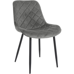 Chaise Springs velours gris