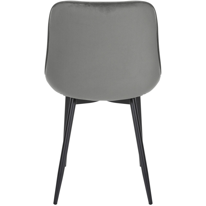 Chaise Springs velours gris