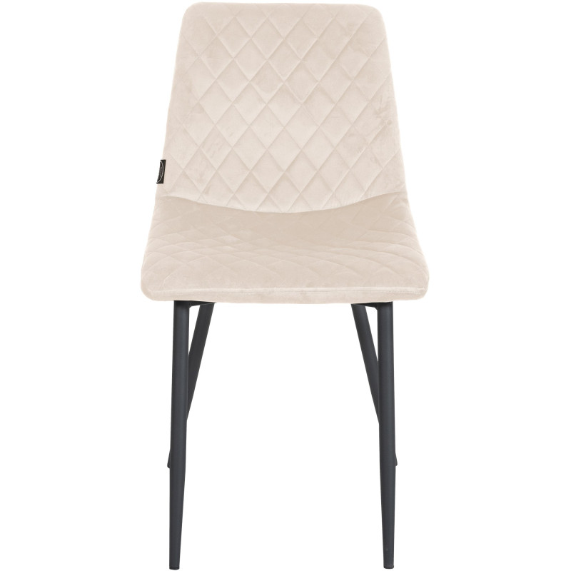 Chaise Telde velours crème