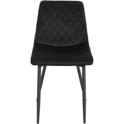 Chaise Telde velours noir