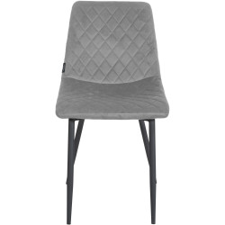 Chaise Telde velours gris