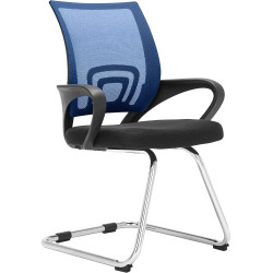 Chaise visiteur Eureka bleu