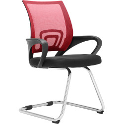 Chaise visiteur Eureka rouge