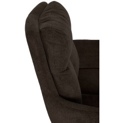 Chaise de salle à manger en tissu Vilas brun