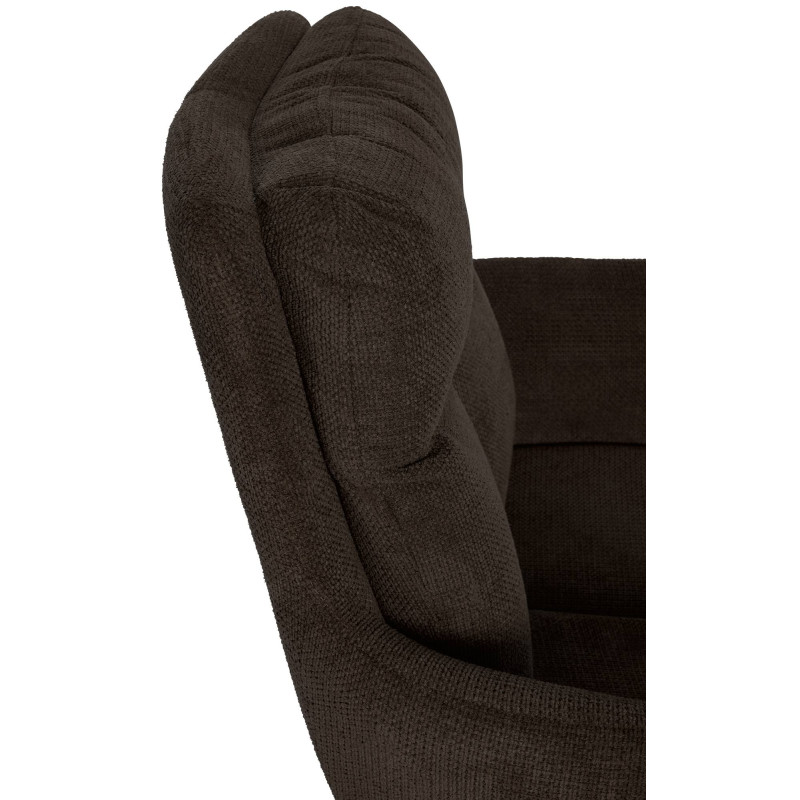 Chaise de salle à manger en tissu Vilas brun