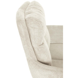 Chaise de salle à manger en tissu Vilas crème