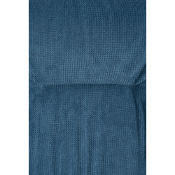 Chaise de salle à manger Jules en tissu bleu