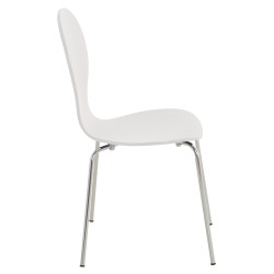 Chaise visiteur Diego blanc